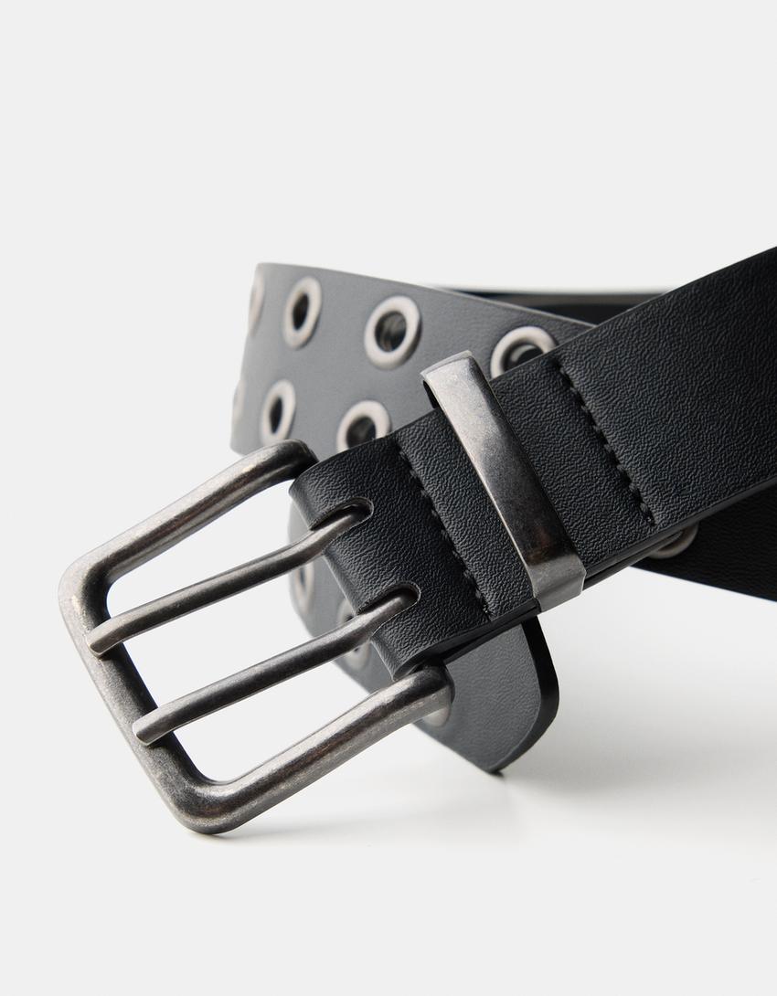 Ceinture œillets-Noir-2