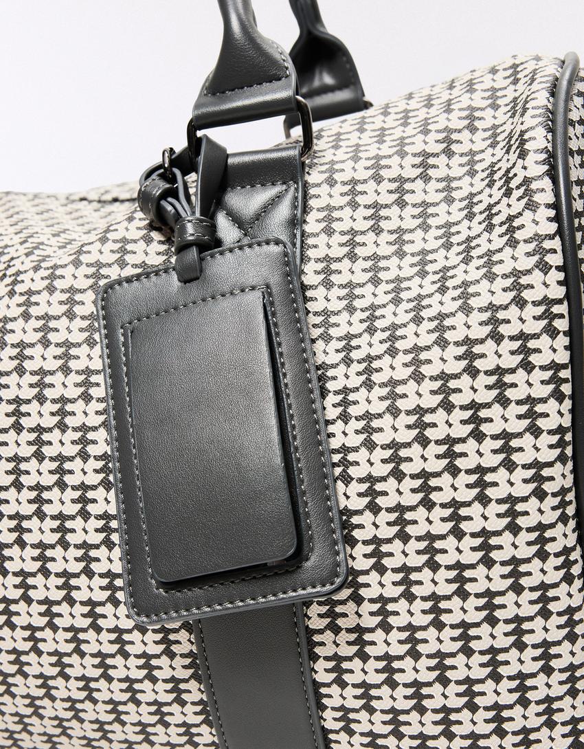 Borsa da viaggio monogramma-Grigio mélange