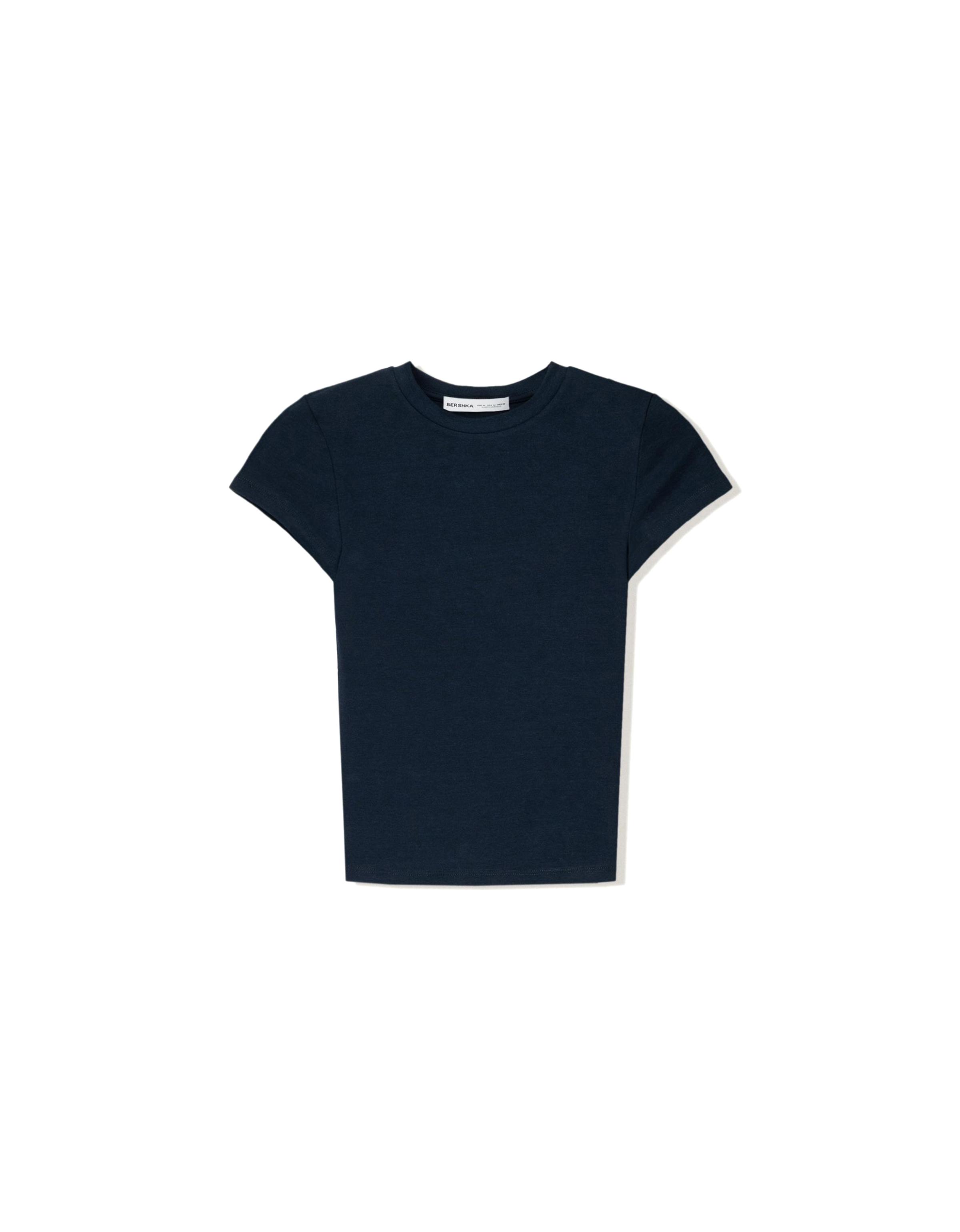 Short sleeve round neck T-shirt — Navy