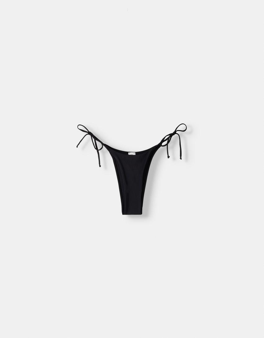 Triangle bikini bottoms-Black