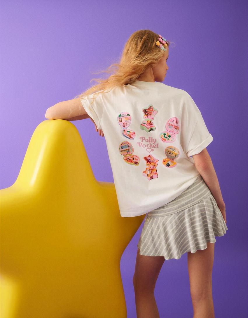 T-shirt oversize POLLY POCKET-Blanc cassé