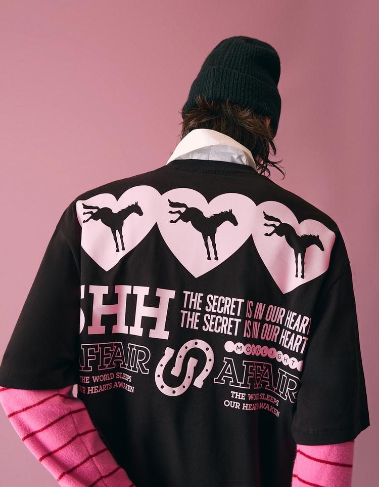 Kısa kollu baskılı tişört