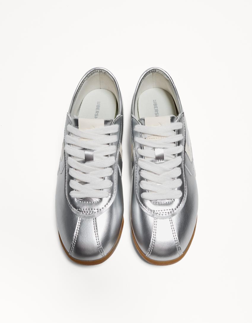 Pantofi sport retro-Argint