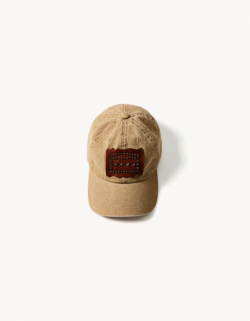 Patch cap ARIES X BERSHKA-Brown