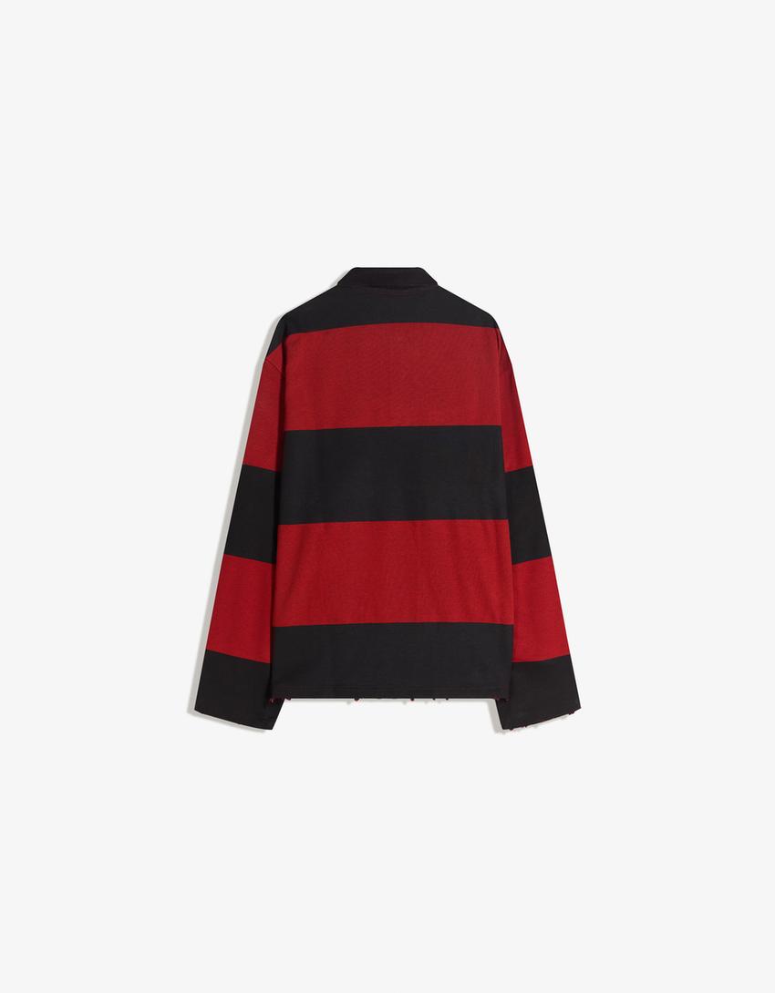 Polo molleton Nightmare on Elm Street-Rouge