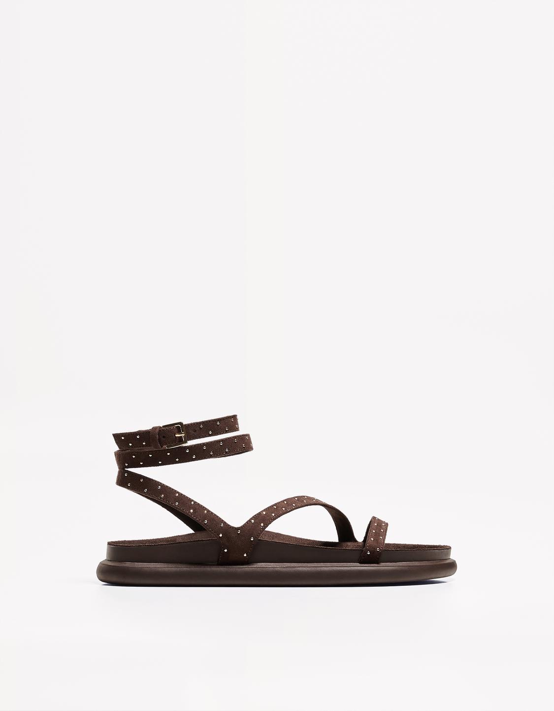 Studded flat sandals
