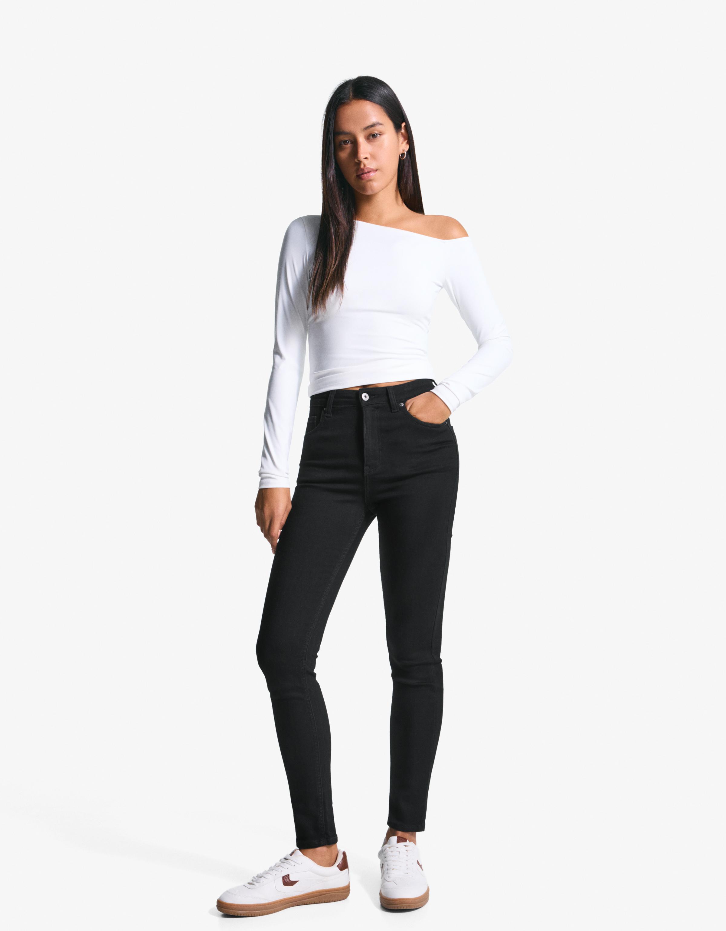Super high-rise soft skinny jeans