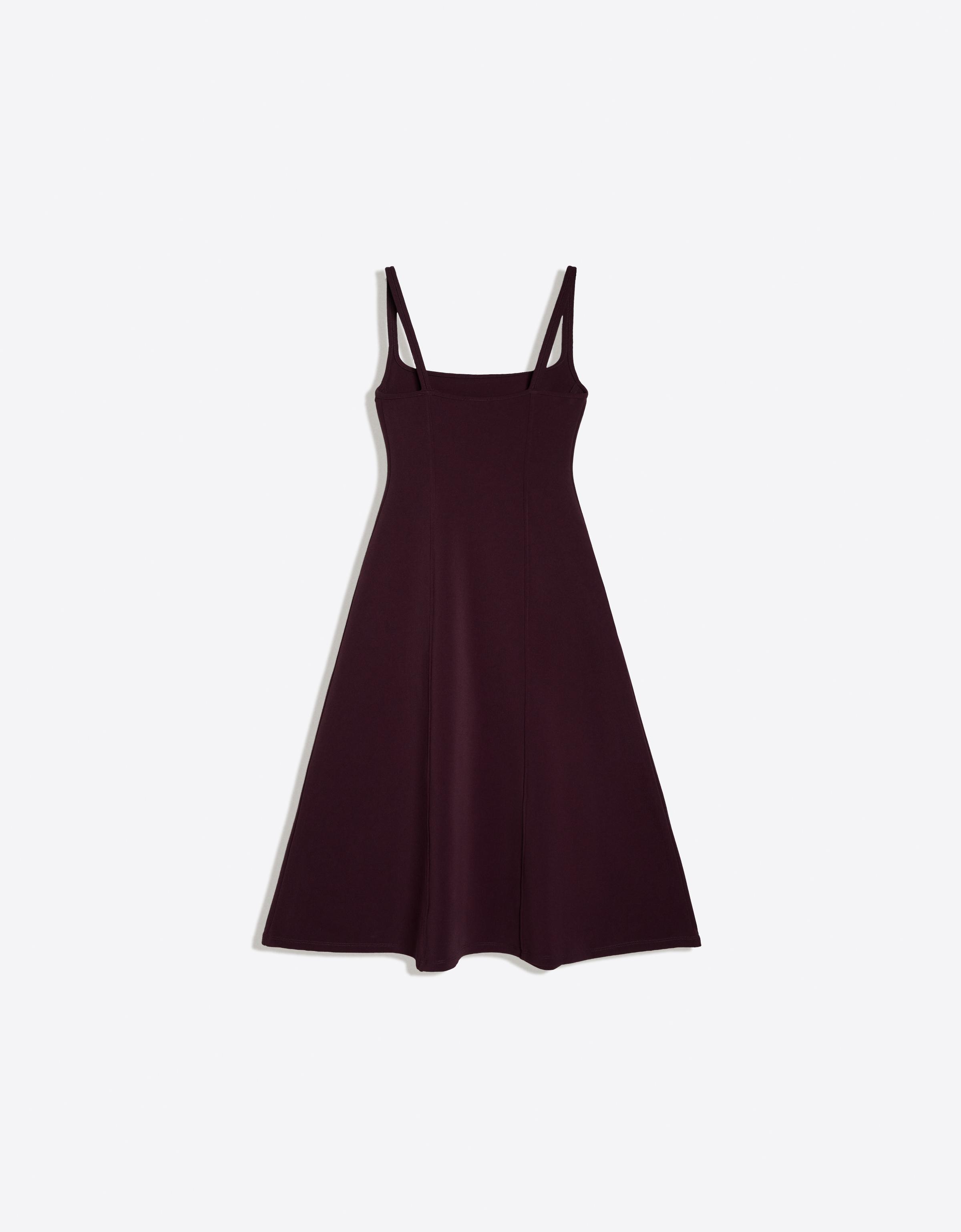 Midi corset dress with straps — Violet