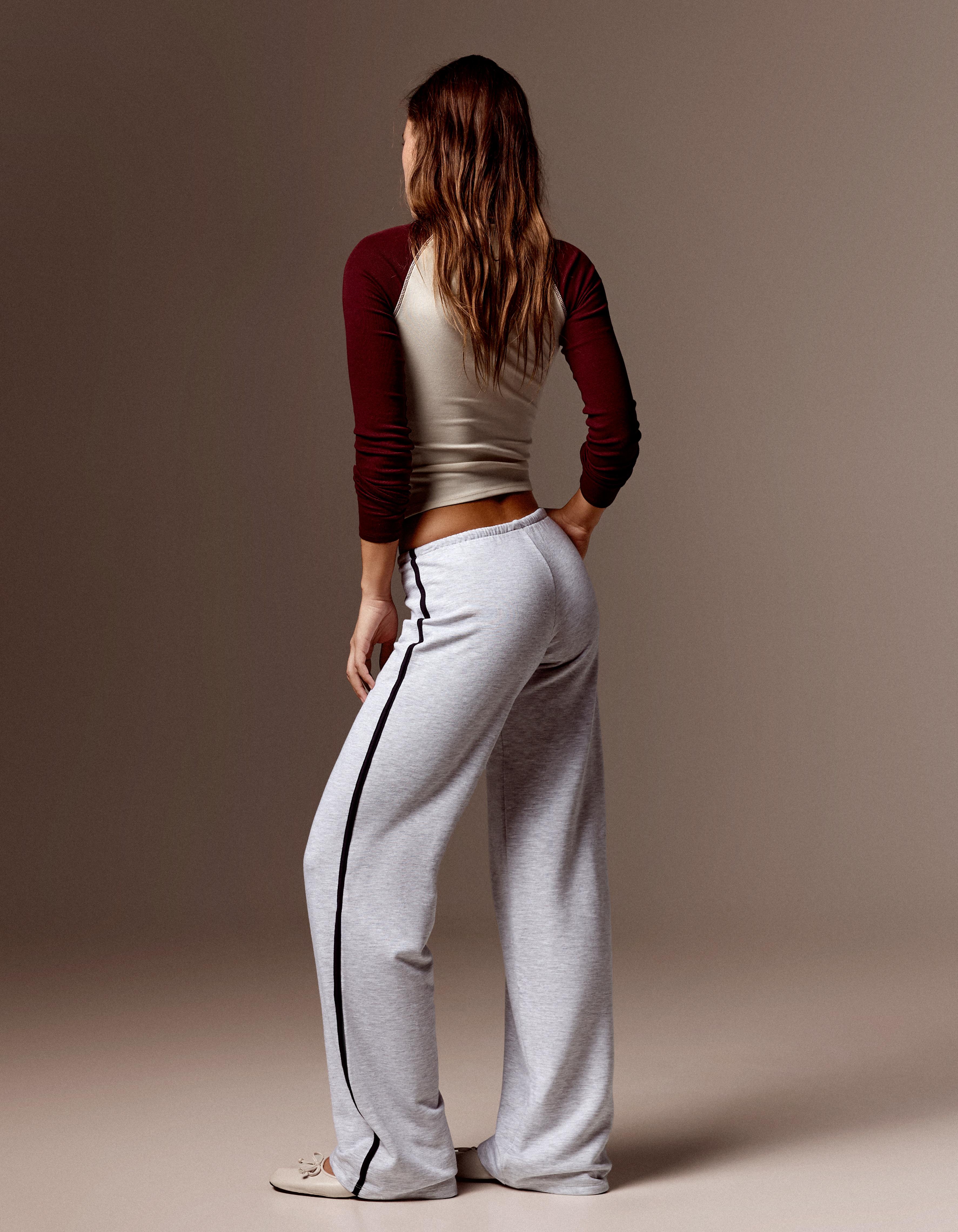 Side-stripe joggers — Grey