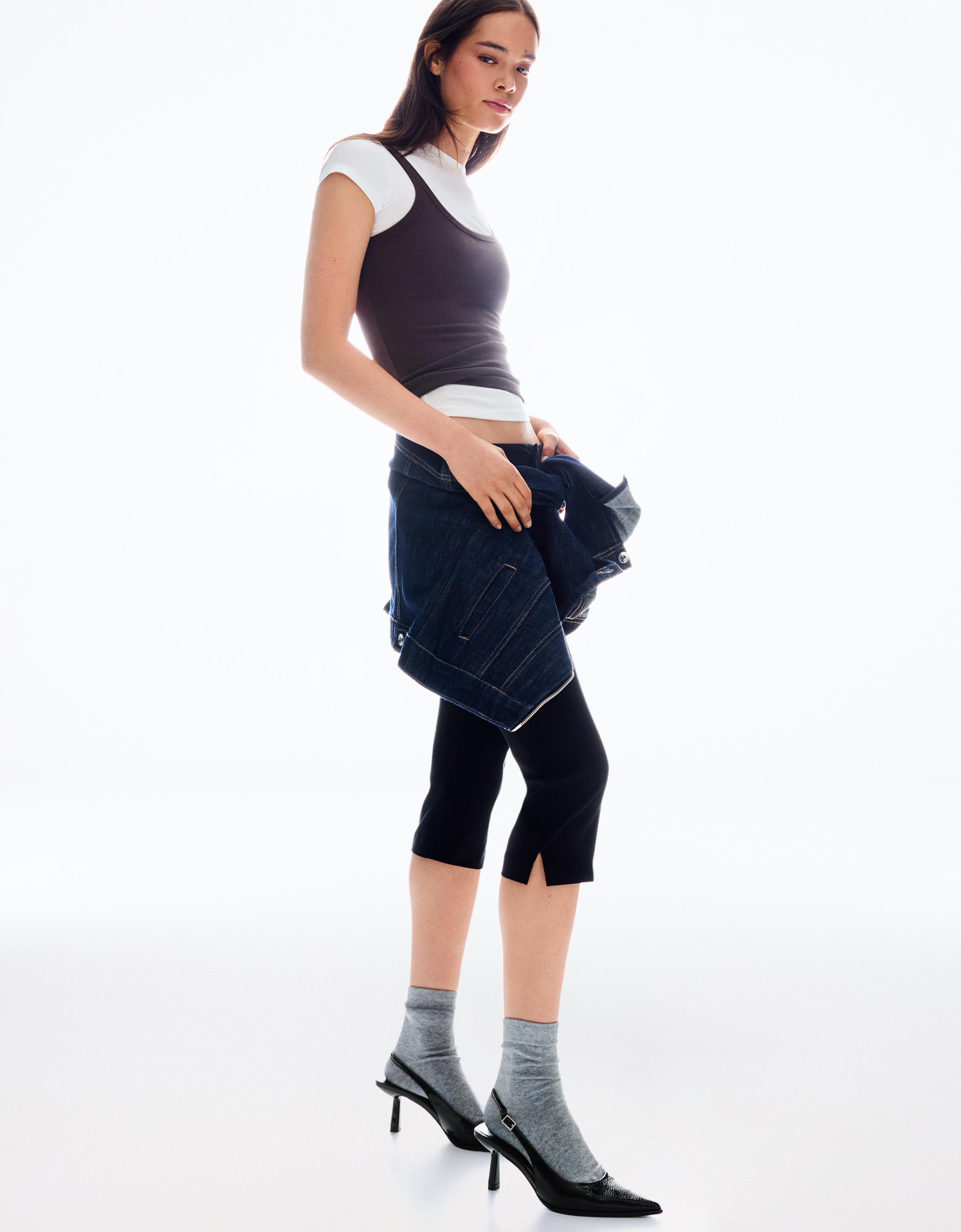 Kısa sivri topuklu arkası açık ayakkabı - Görsel 65