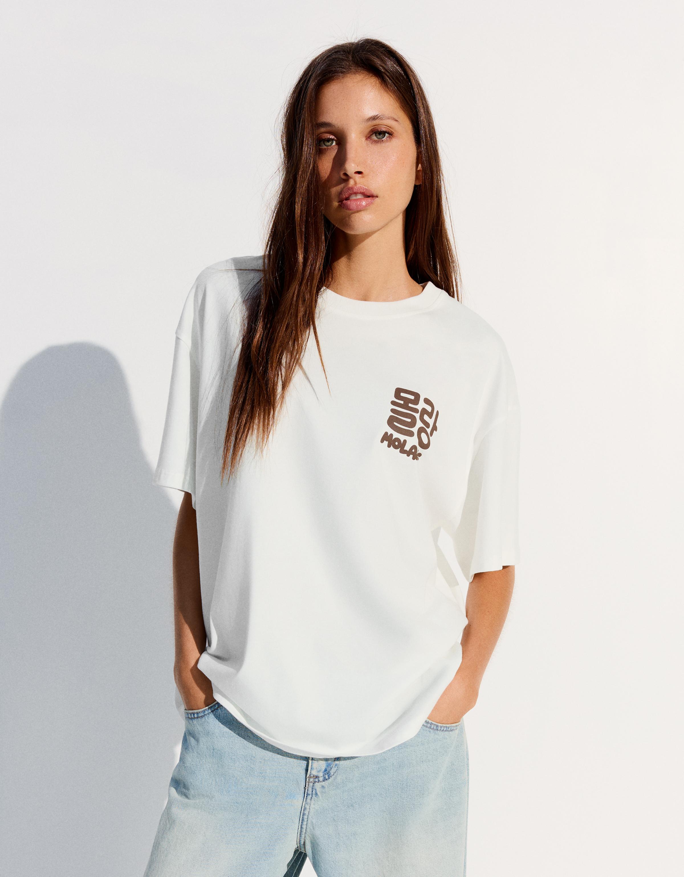 MOLANG ZODIAC oversize print T-shirt — Off white