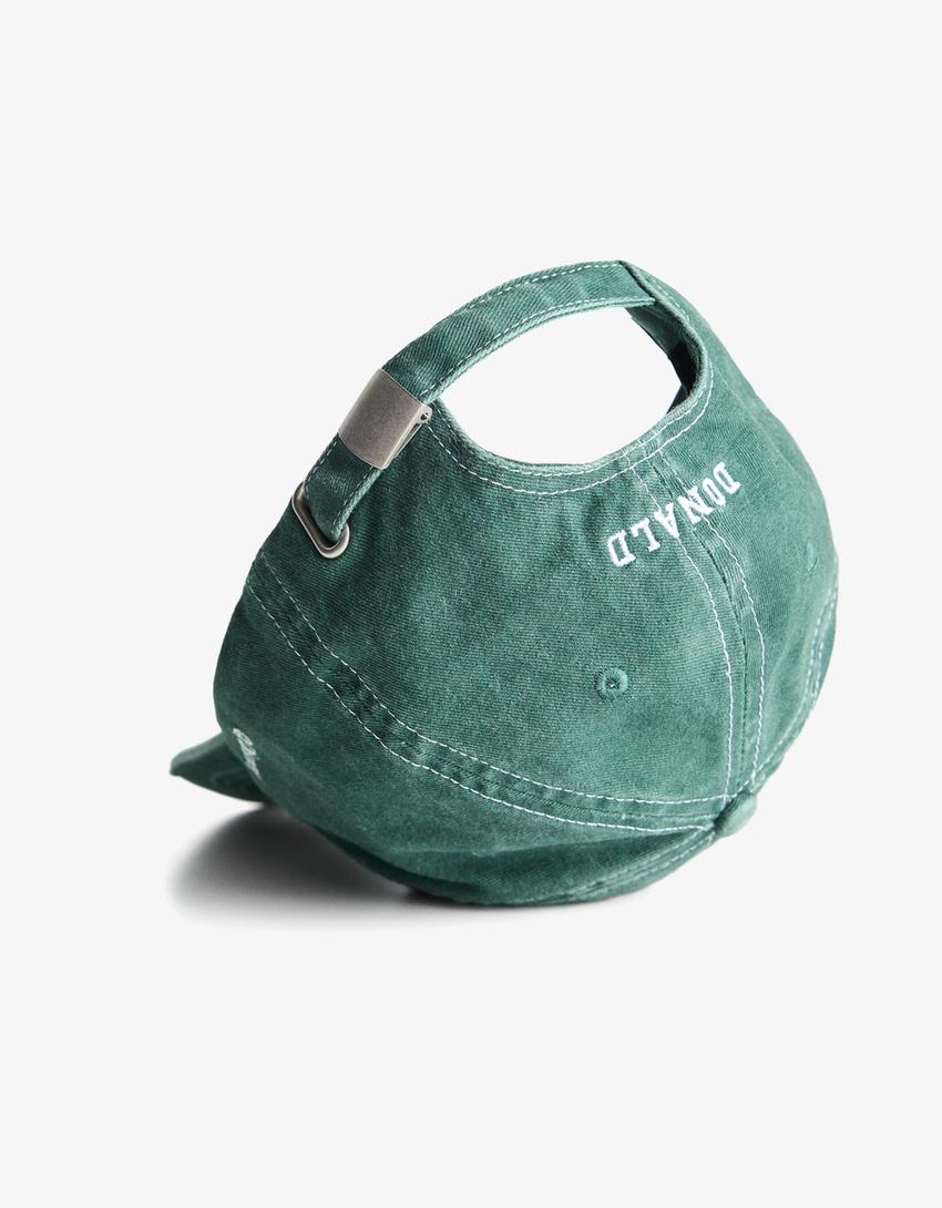 Boné Pato Donald bordado estampado-Verde