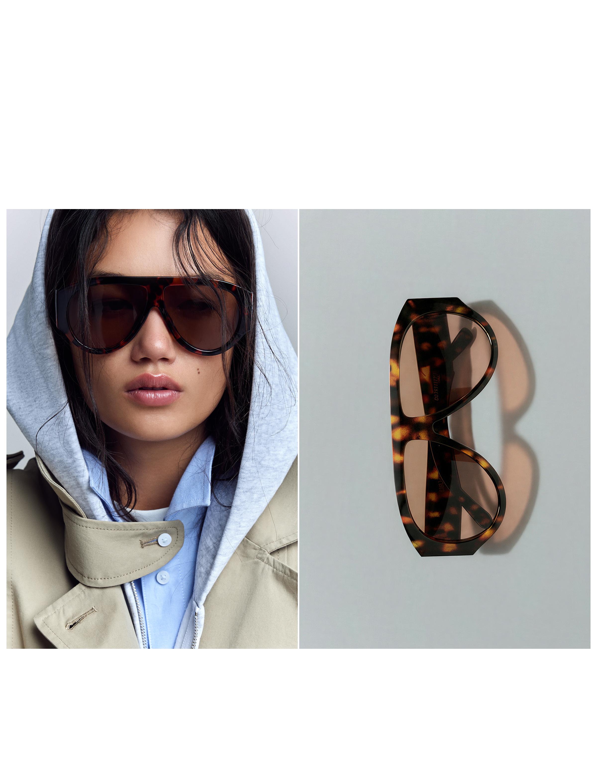 Acetate sunglasses — Brown