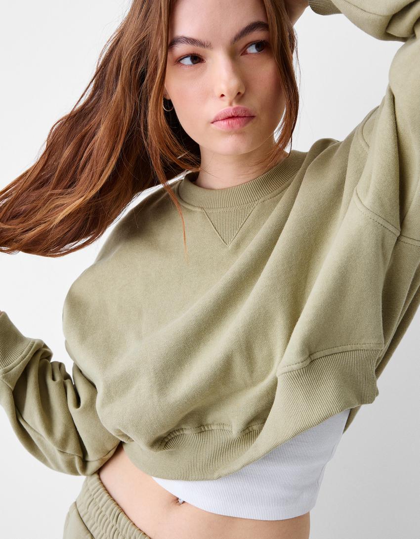 سويت شيرت كروب-كاكي-2