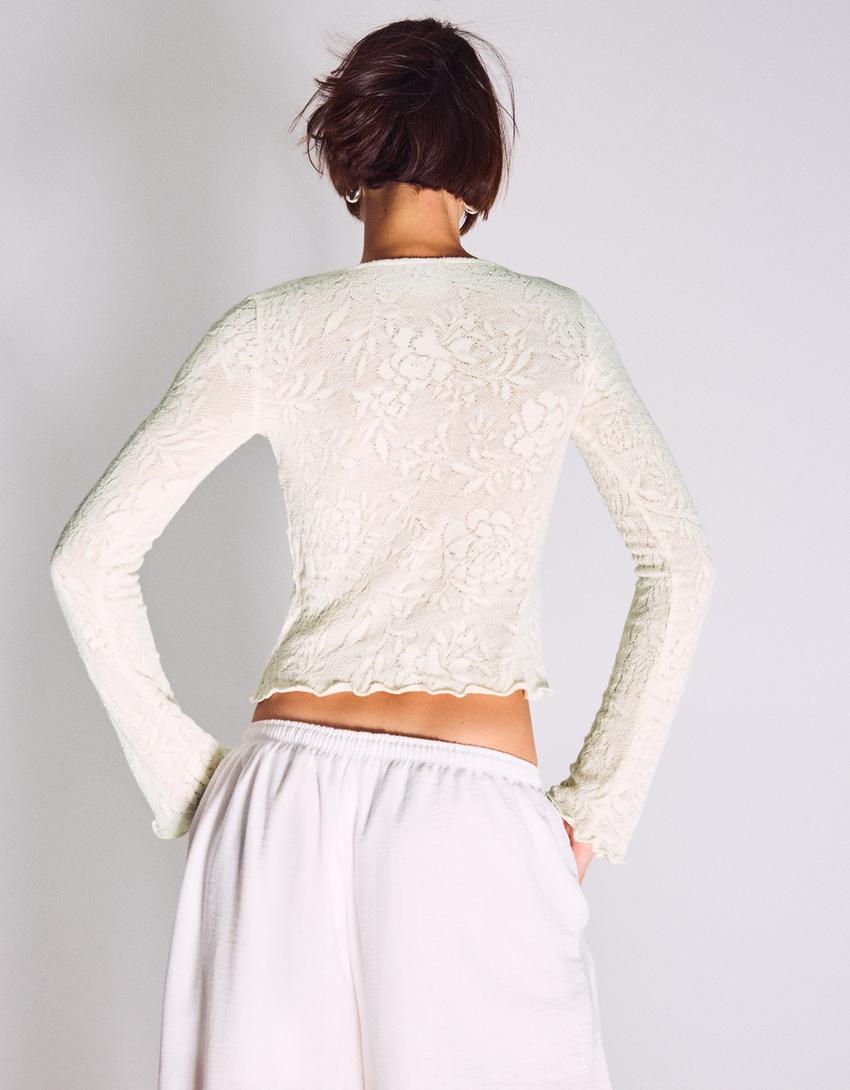 Rustic sweater-Cream