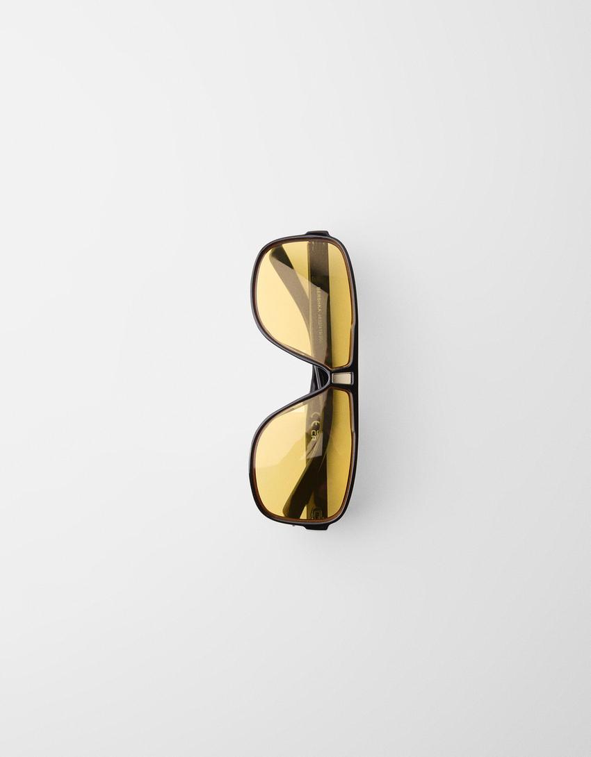Lunettes de soleil-Jaune-2