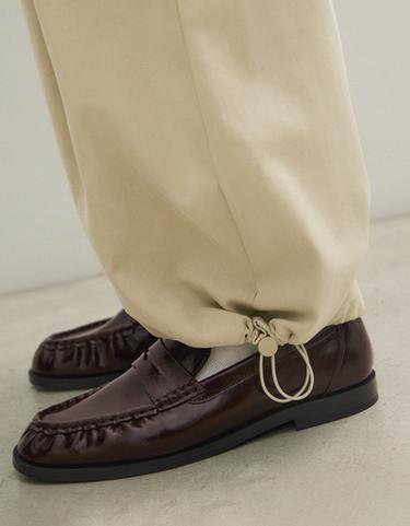 Ruched loafers — Brown 3