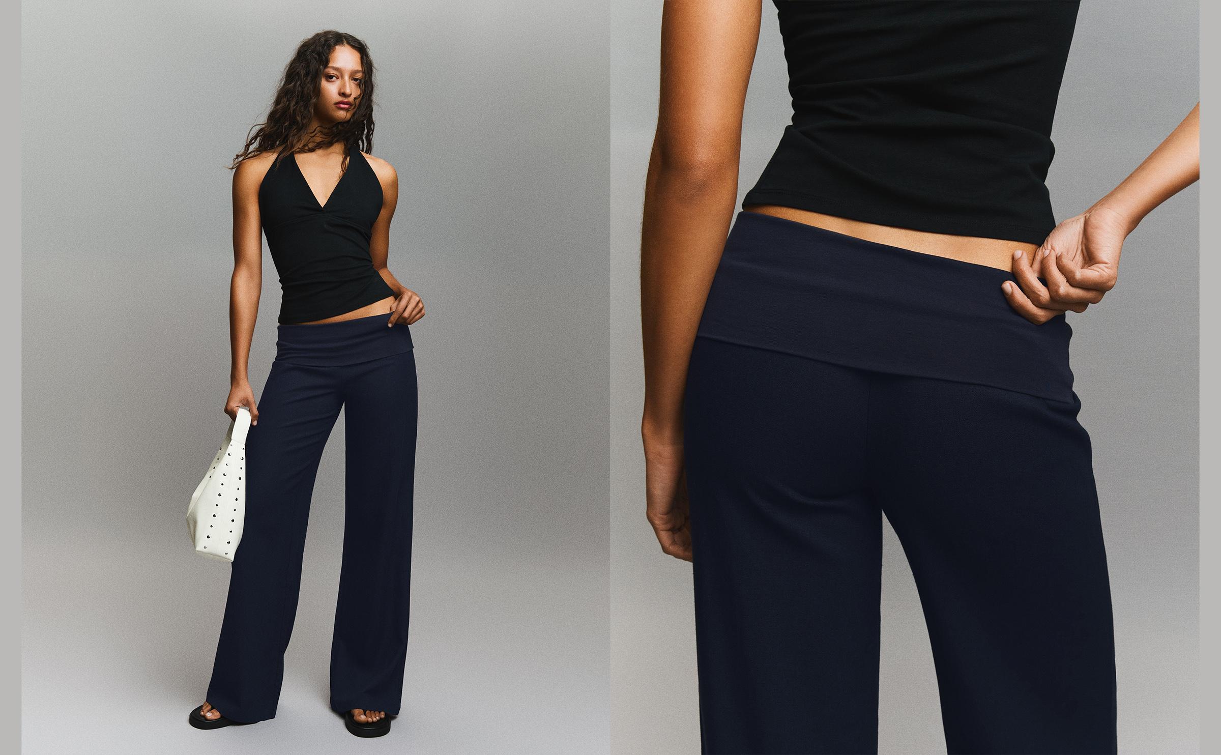 Kıvrık belli pantolon - Görsel 20