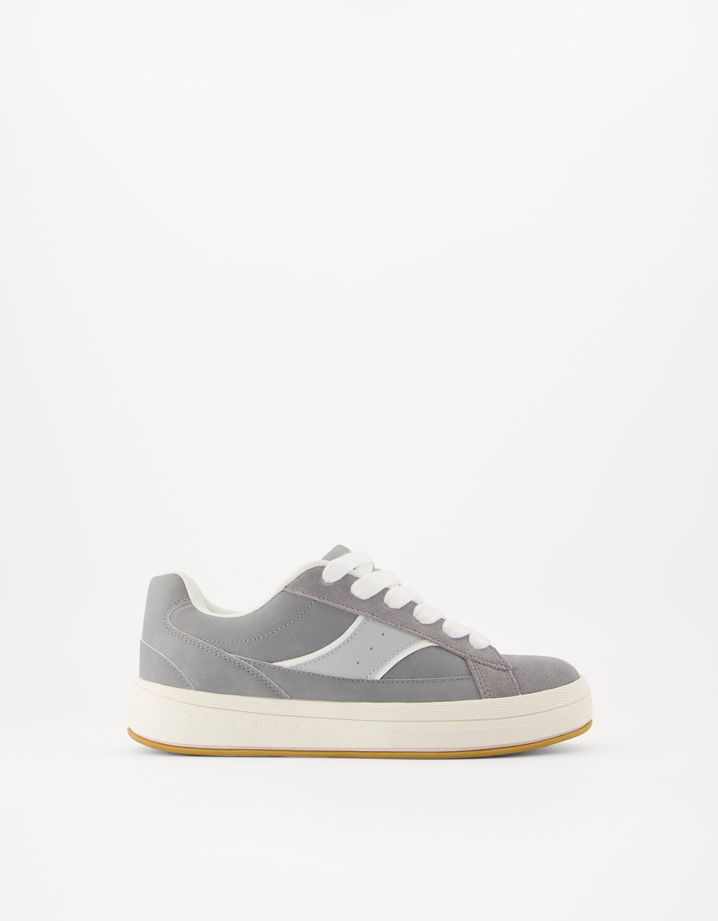 Bershka Skate-Sneaker Damen 41 Grau