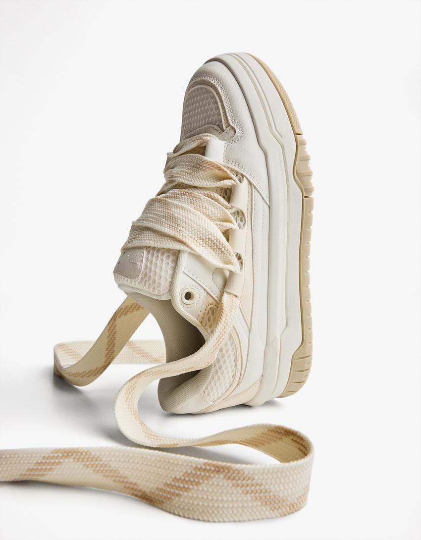 Sneakers skate semelle épaisse-Multicouleur