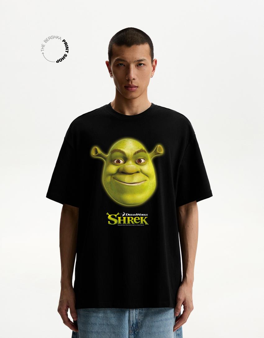 Majica s kratkimi rokavi Shrek-Črna-1
