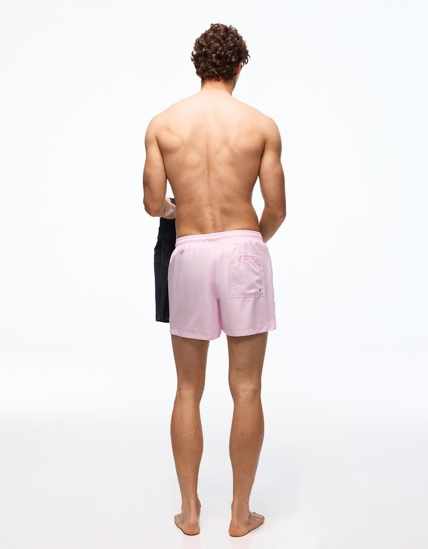 Basic Badeshorts-Rosa