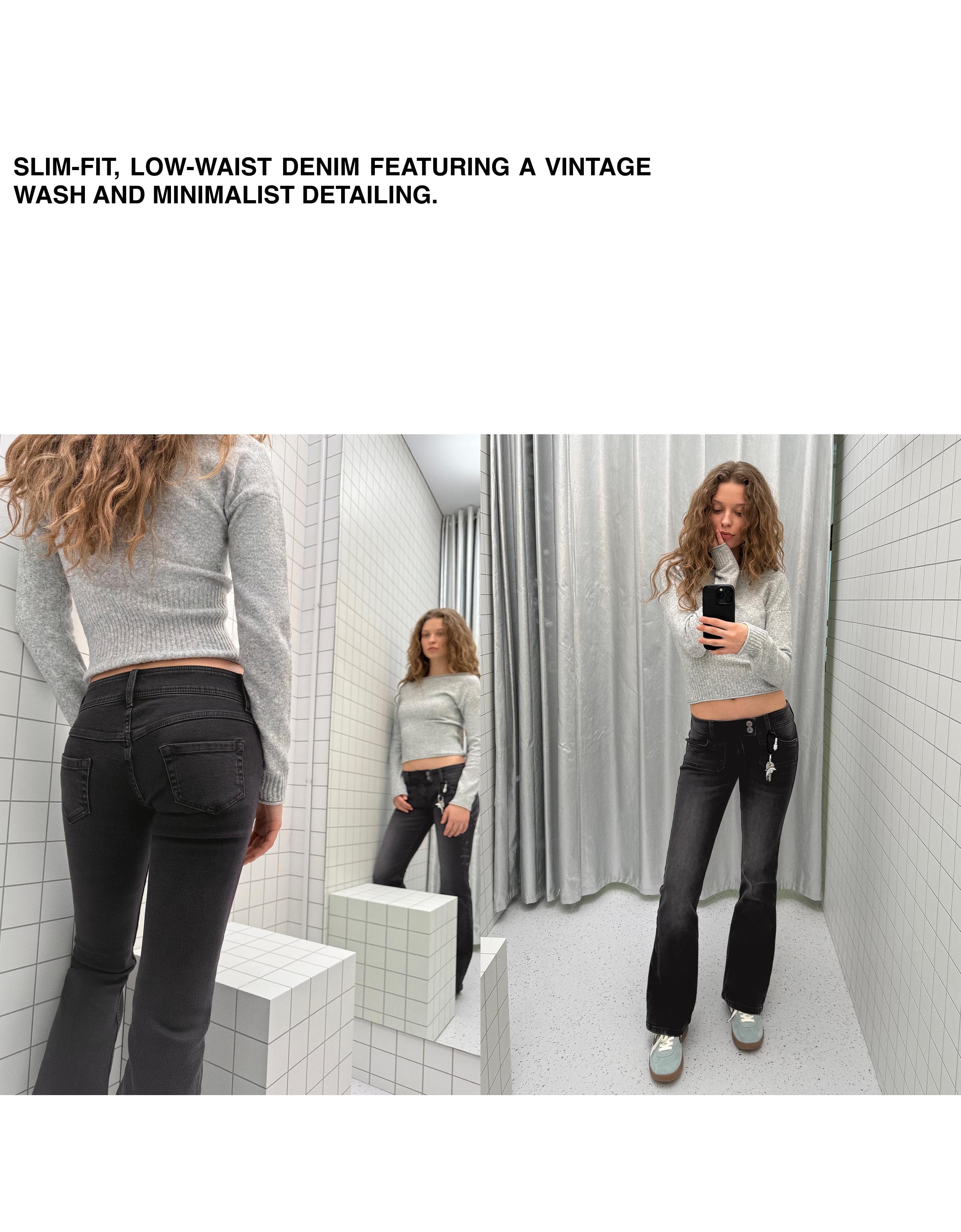 Bootcut düşük bel jean - Görsel 109