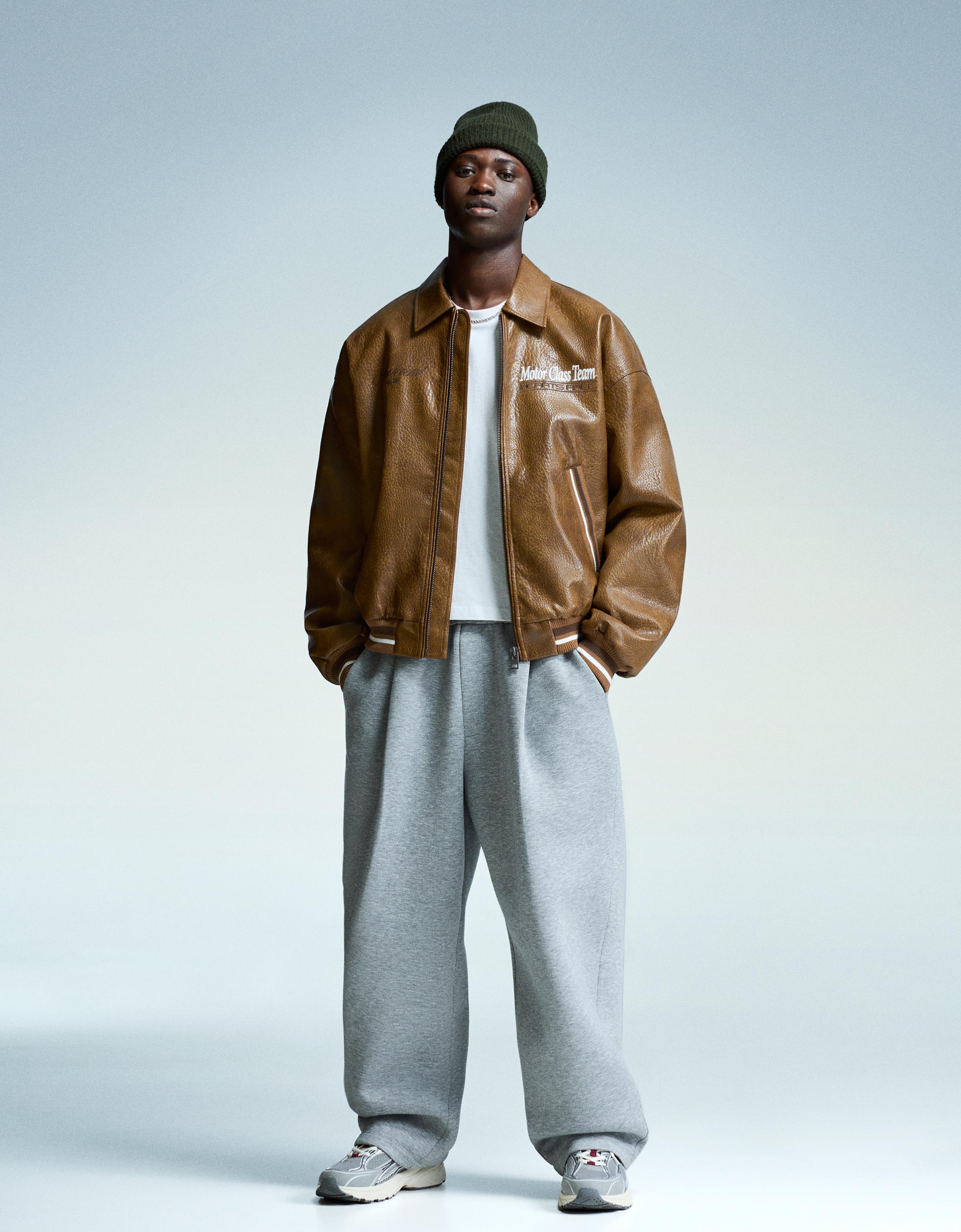 【BERSHKA】ベルト付きトラッカージャケット 1424/200/746 Trucker jacket with belt - Women | Bershka