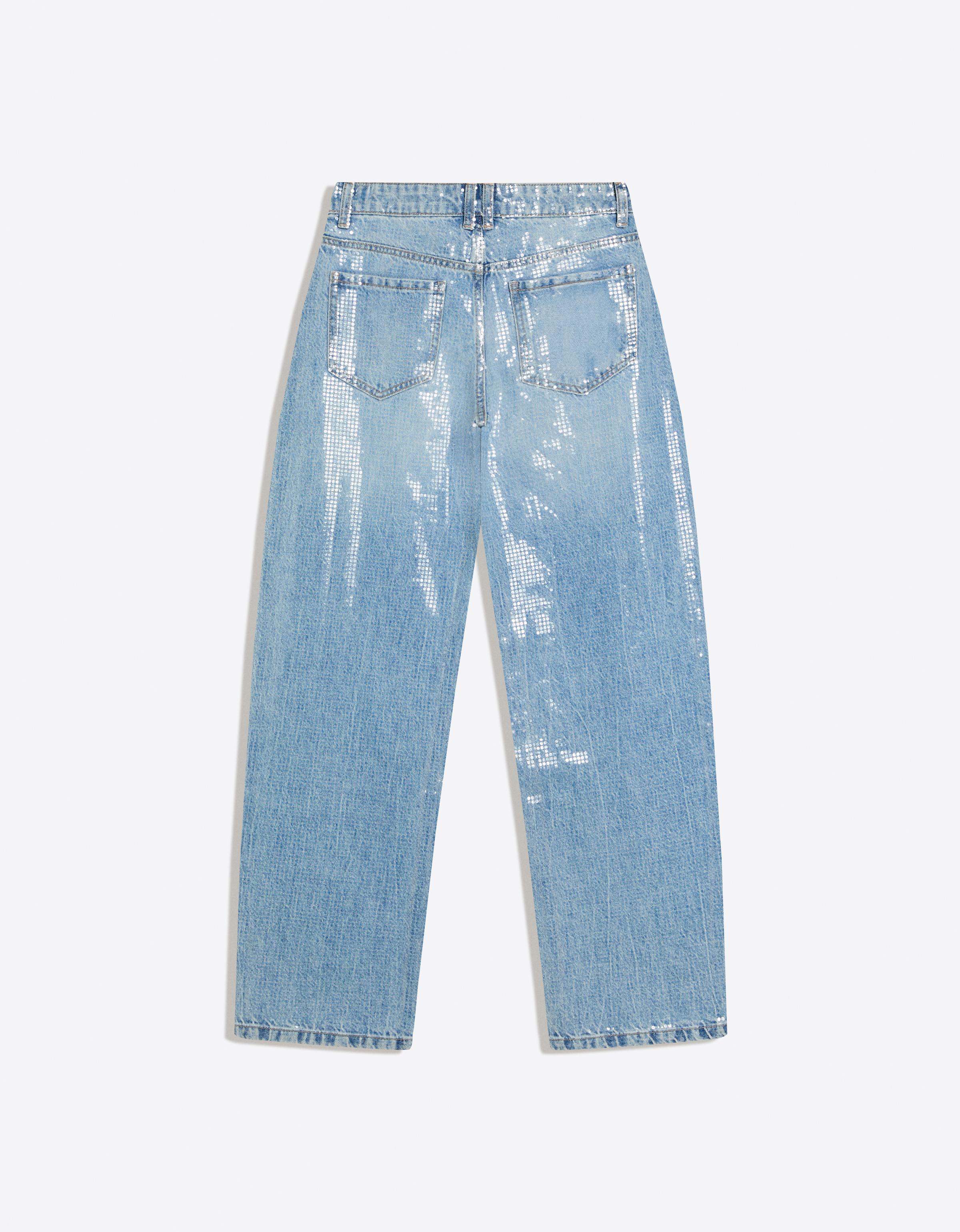 Baggy fit barrel fit pullu jean - Görsel 7