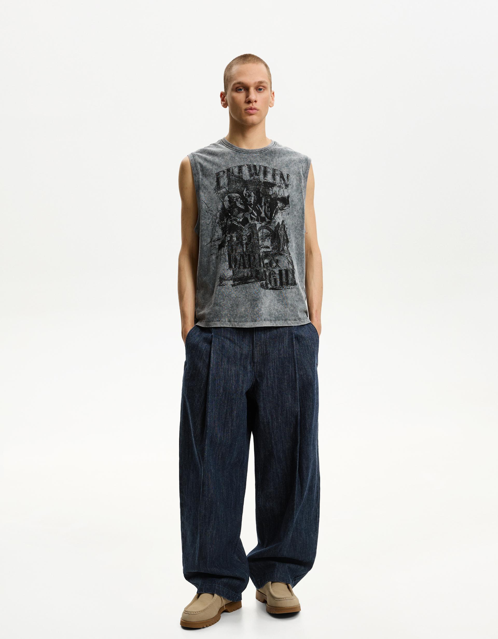 Wide-leg balloon jeans - Men | Bershka