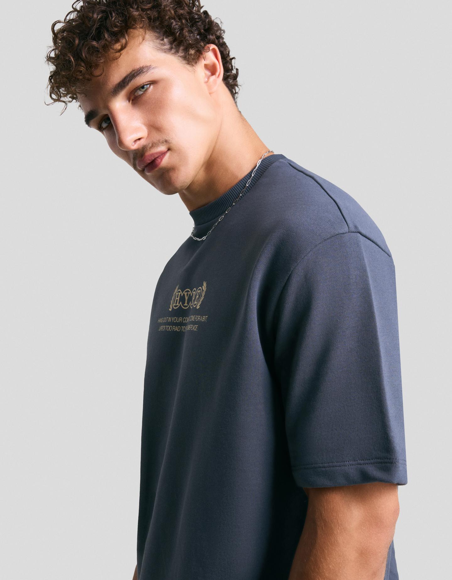 Bershka Camiseta Manga Corta Print Hombre Xs Azul Recommend