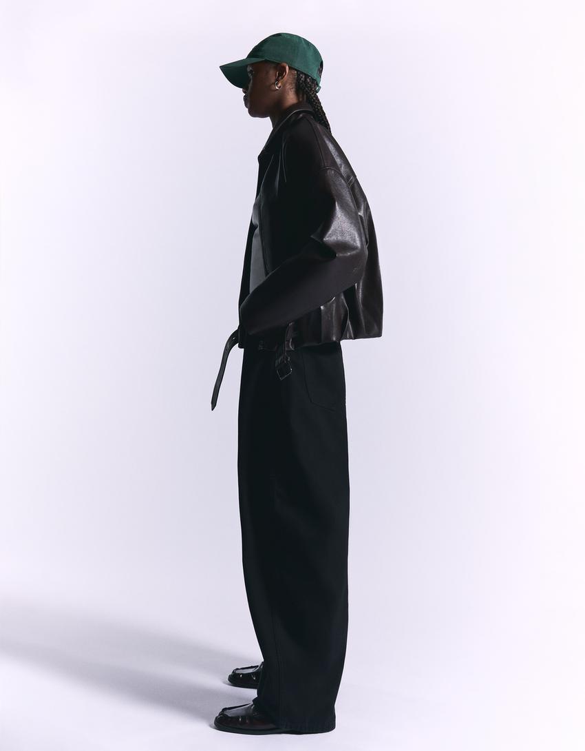 Barrel trousers-Black