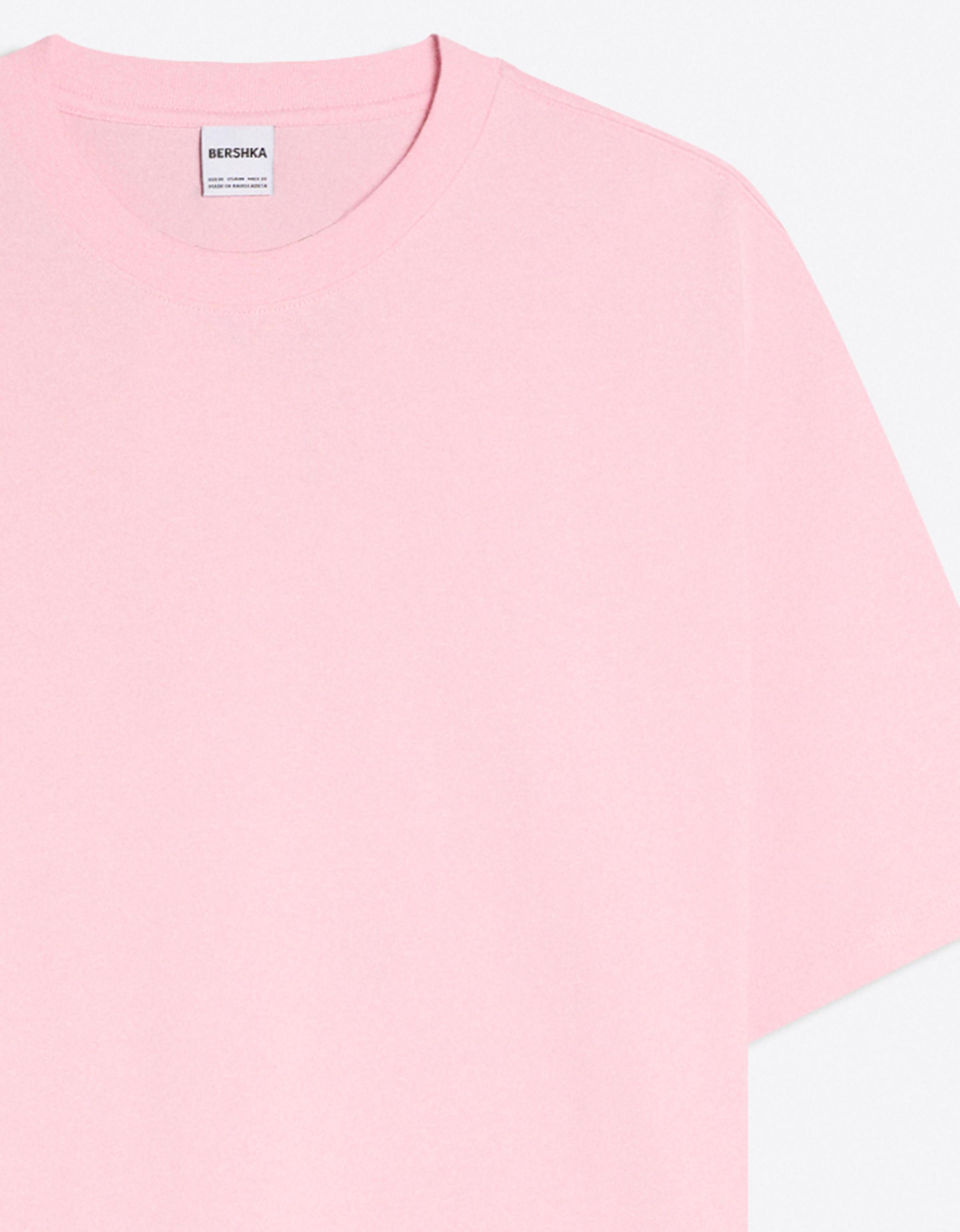Heavy boxy T-shirt — Pink