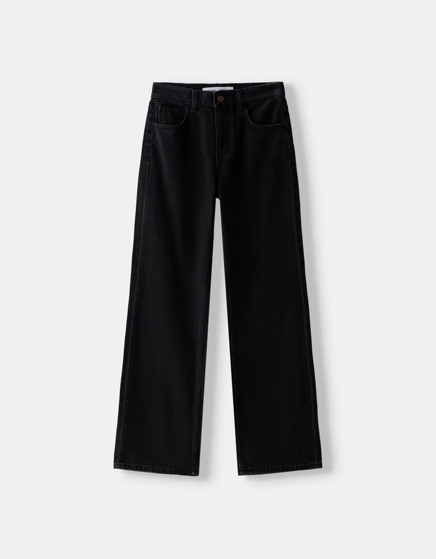 Jeans 90's wide leg-Noir