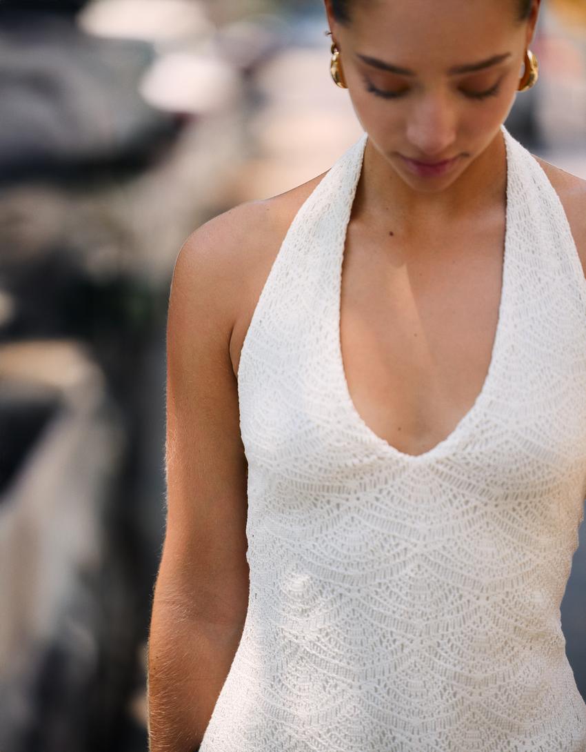 Vestit mini rústic-Cru