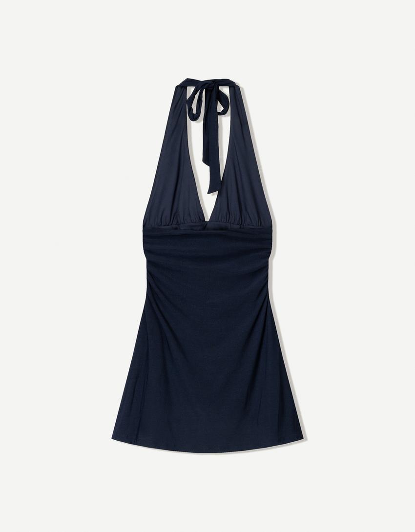 Halter mini dress