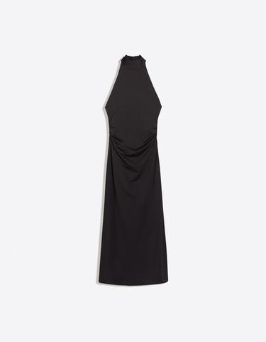 Halter midi dress — Black 1