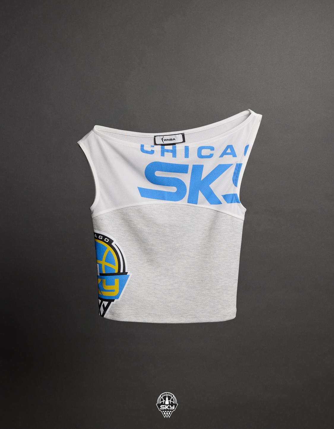 WNBA sleeveless asymmetric T-shirt