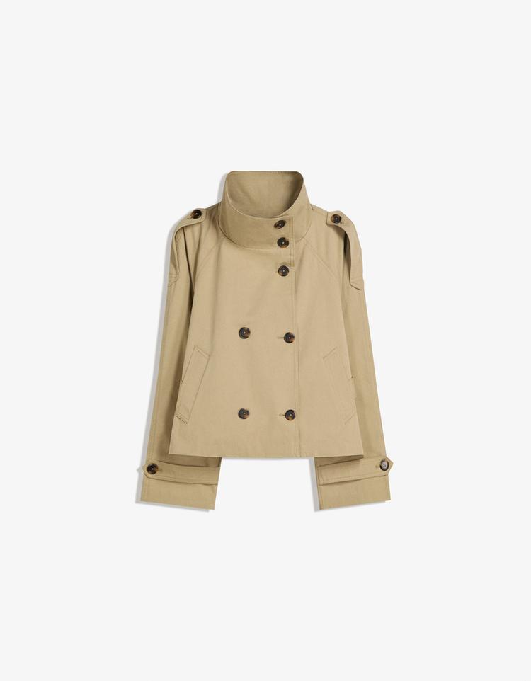 Short trench jacket
