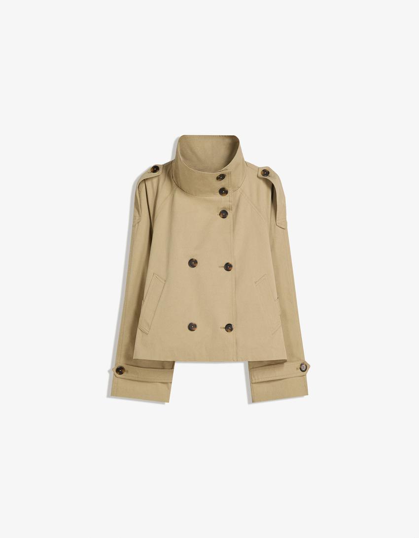 Veste façon trench - Beige clair - FEMME | H&M BE Veste façon trench - Beige clair - FEMME | H&M BE