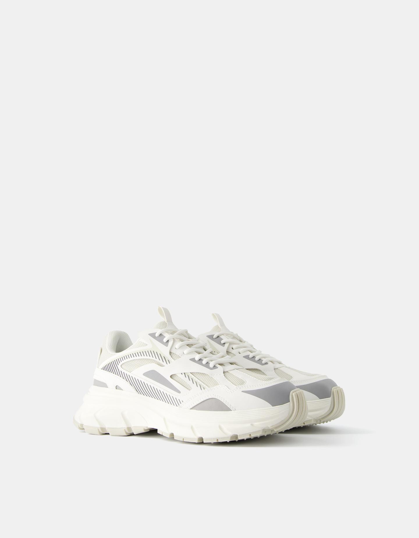 Bershka Sneakers Multielementi Da Uomo Uomo 45 Bianco