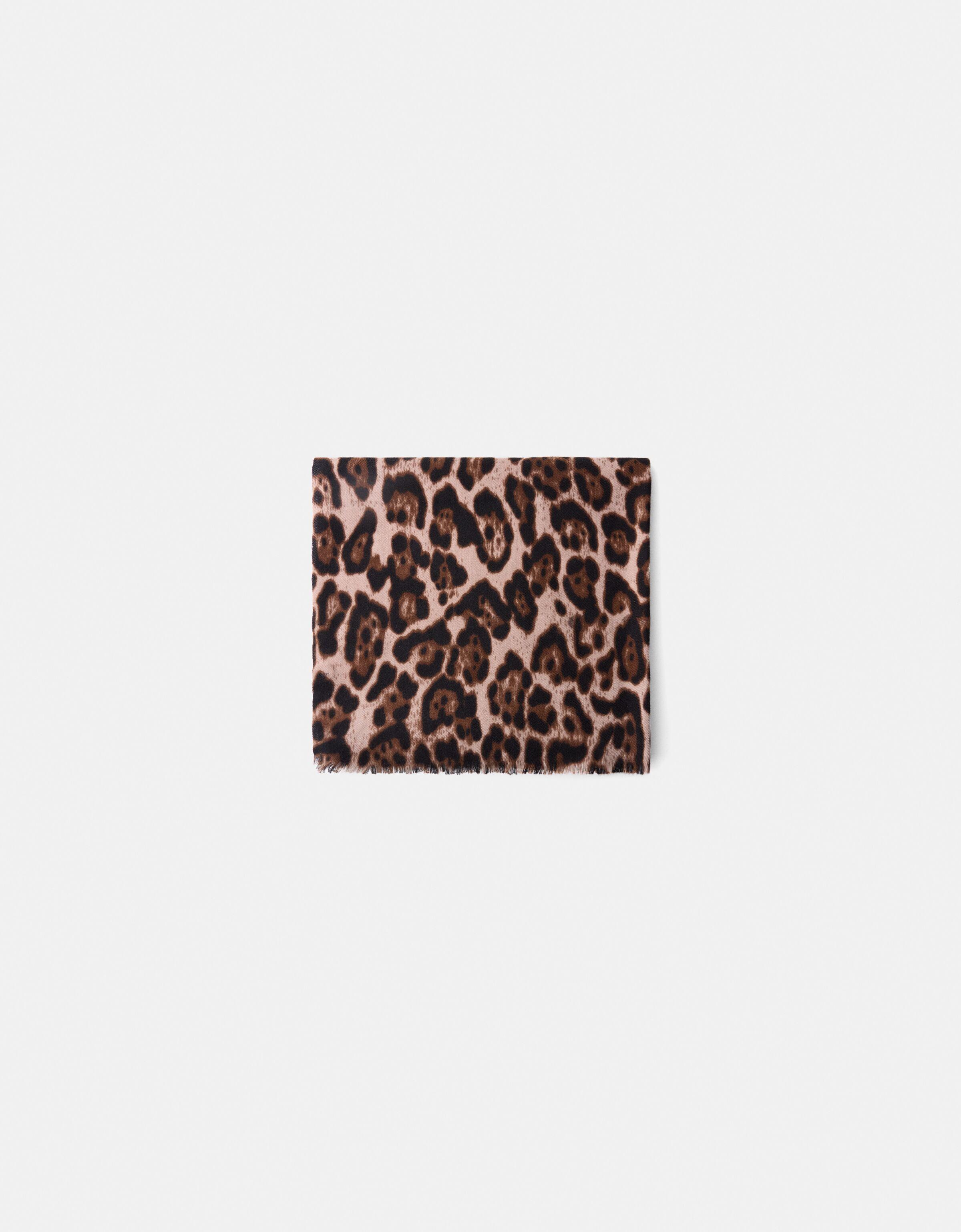 Bershka Schal Mit Animalprint Damen Braun