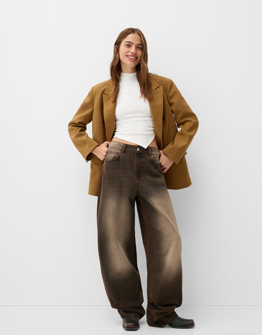 Jeans balloon - Mujer | Bershka