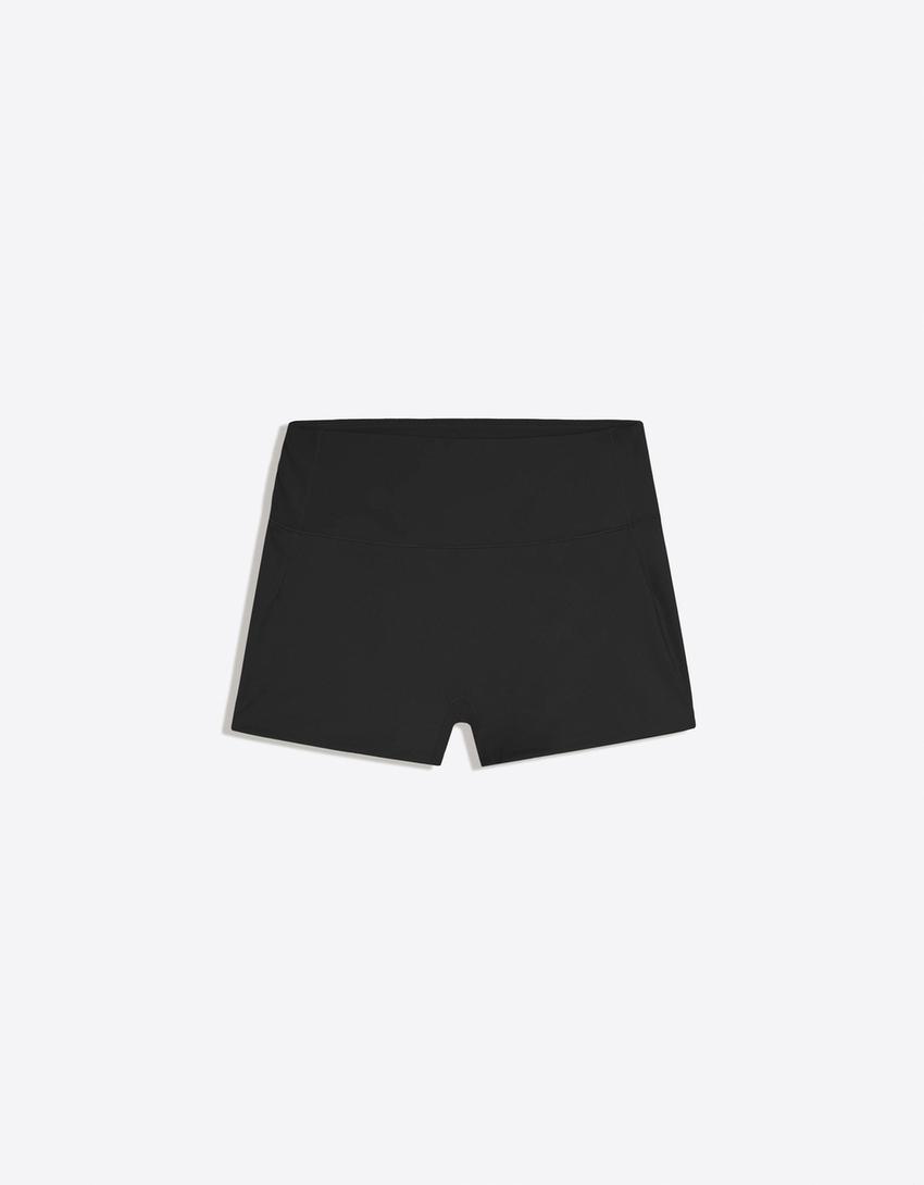 Breathable & Quick-Dry technical fabric shorts-Black