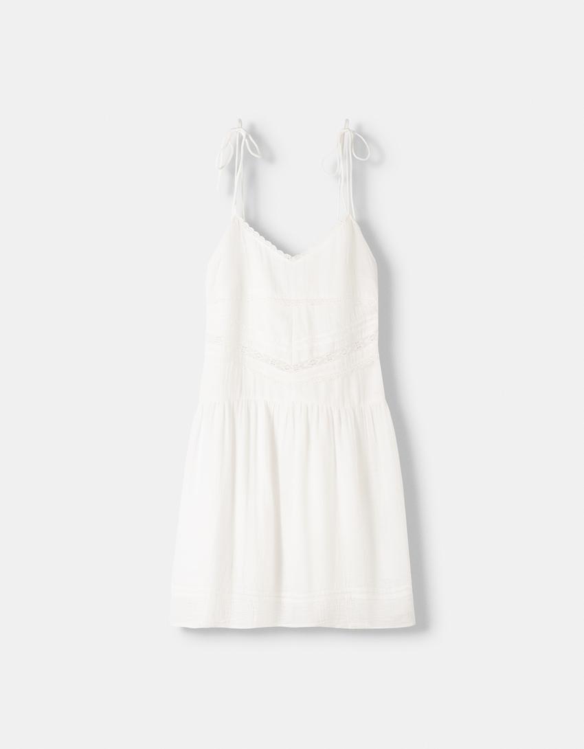 Vestido mini rústico-Branco roto-3