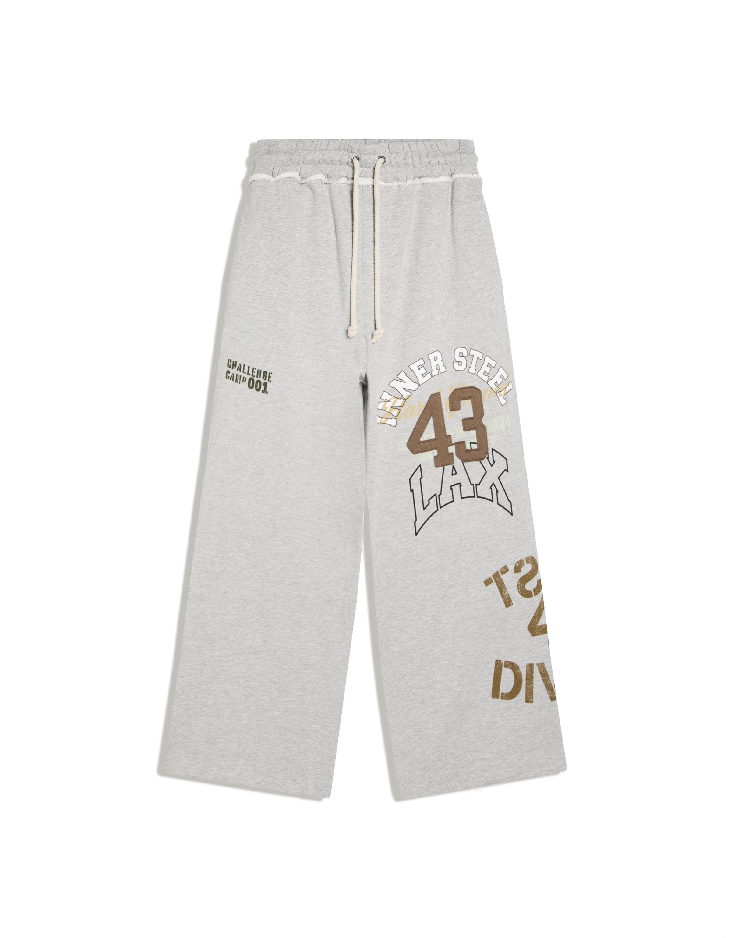 Super baggy patchwork trousers — Grey