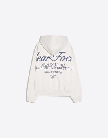 Hooded print sweatshirt — Grey 6