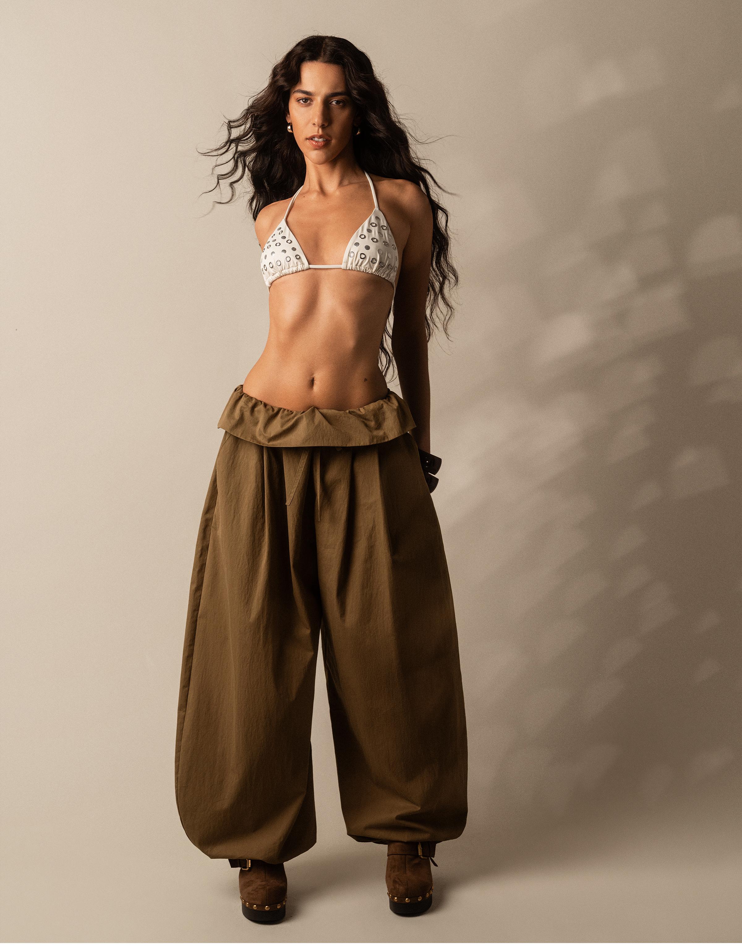 Kıvrık belli pantolon - Görsel 24