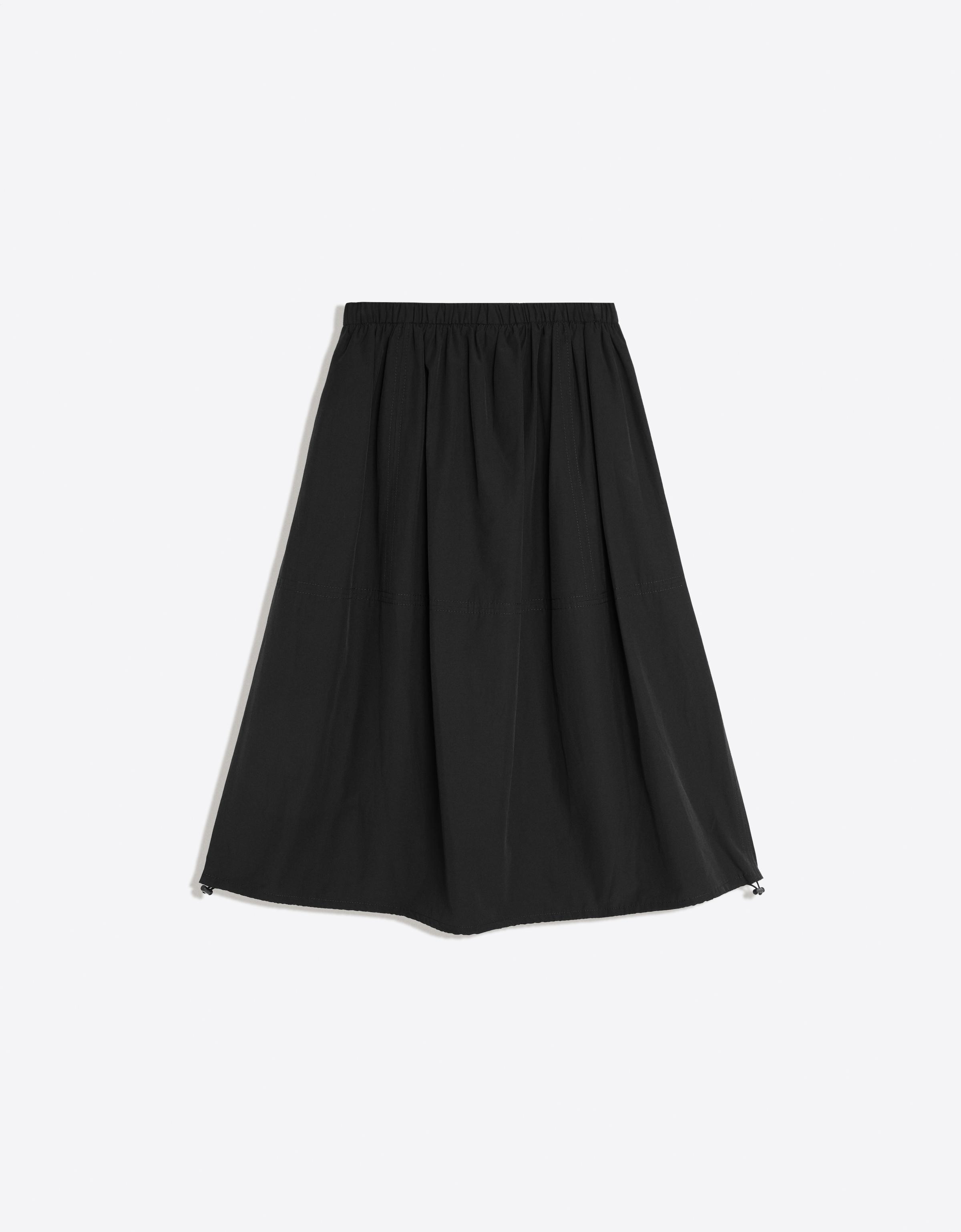 Parachute midi skirt — Black