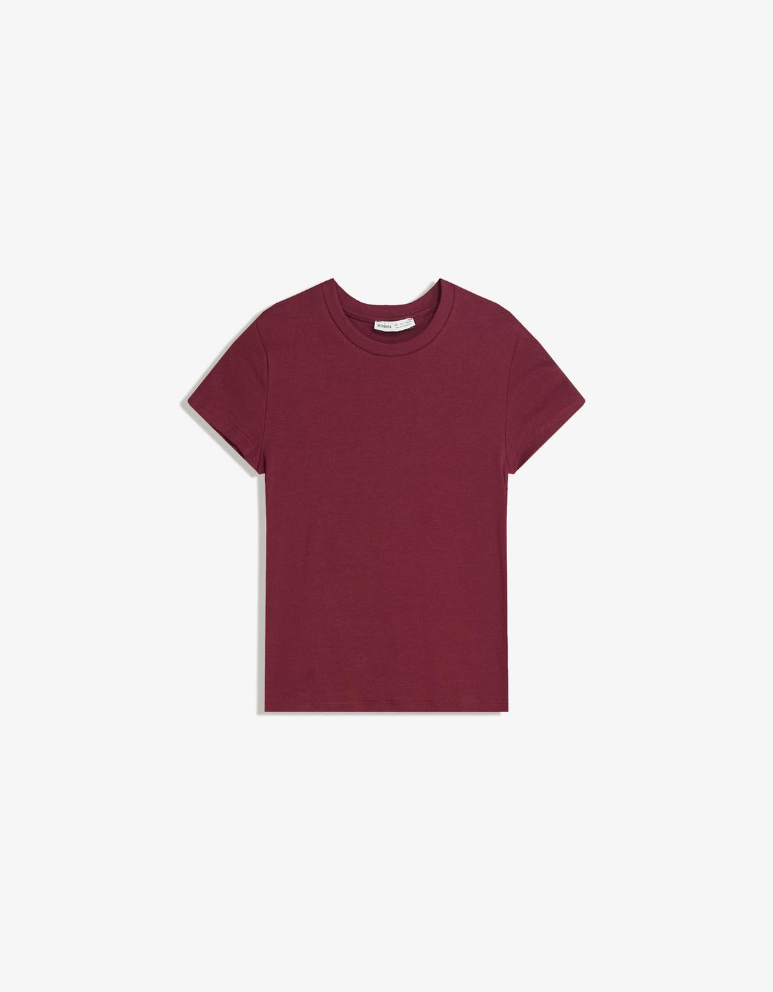 Short sleeve crew neck T-shirt